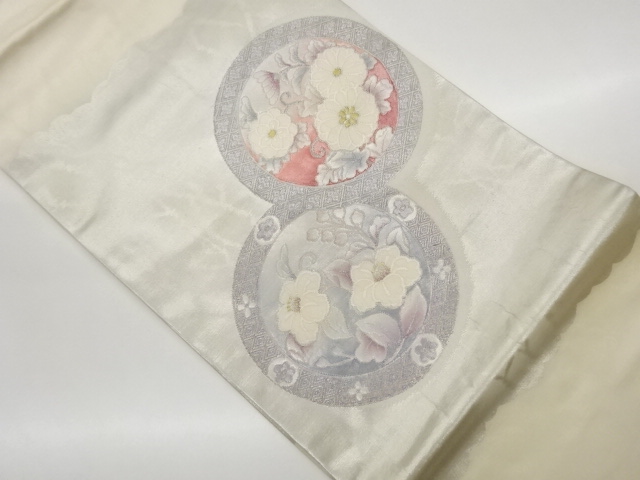 JAPANESE KIMONO / MARUBUN / CHRYSANTHEMUM / CAMELLIA PATTERN WEAVING N